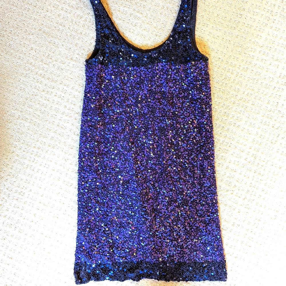 French connection sequin mini cocktail dress